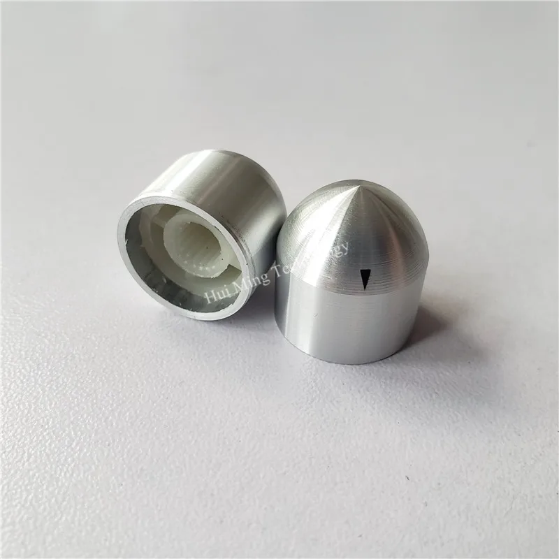 Ручка потенциометра с алюминиевой пластиковой крышкой гладкая цилиндрическая