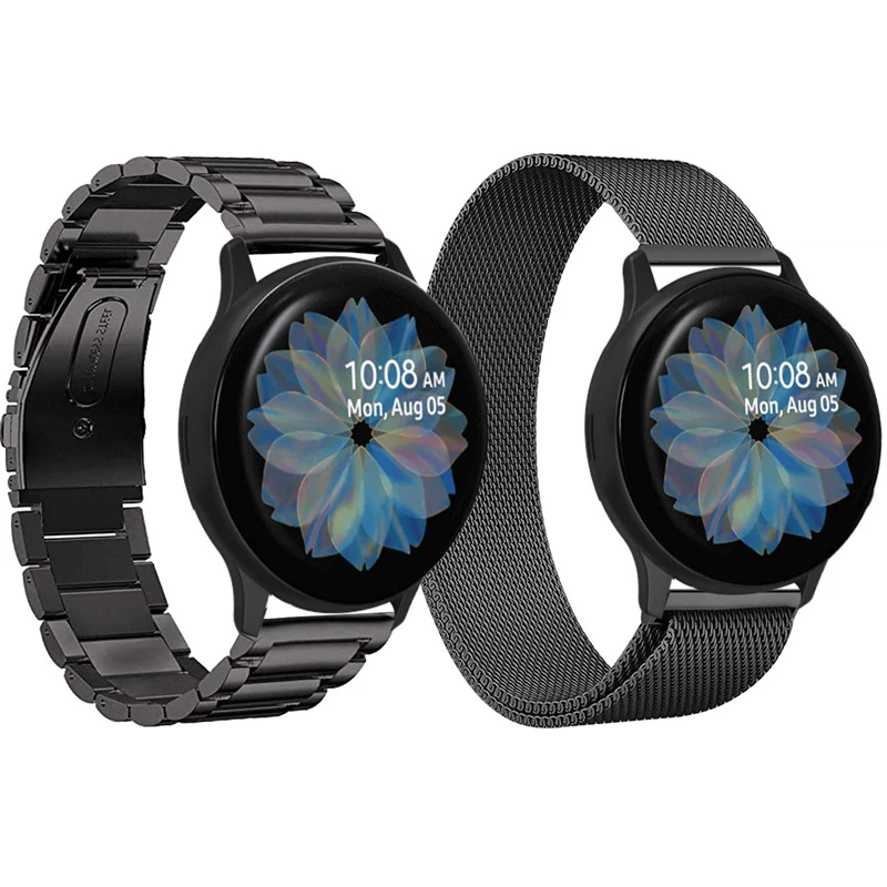 Ремешок из нержавеющей стали для samsung Galaxy Watch Active 2 40 мм Миланская петля спортивный браслет для Galaxy watch Active 40 мм