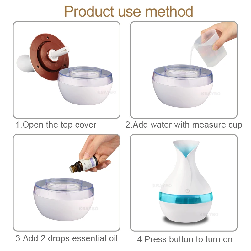 300 мл цвет воздуха ультразвуковой увлажнитель эфирное масло диффузор