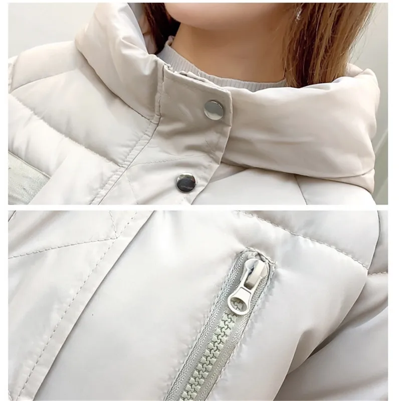 

2020 Winter Down Cotton Hooded Women Jacket Fashion Parkas Women Warm Thicken Winter Coat Casual Loose Female Plus Size Overcoat