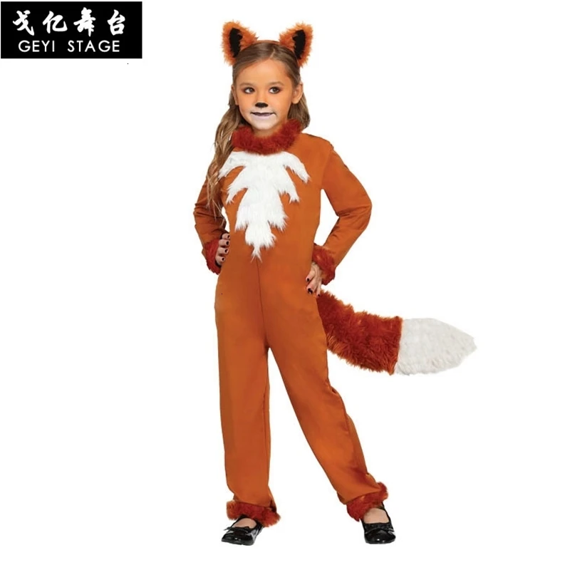 

New hot halloween attire cosplay fantasy fairy tales stage performances animal children sly foxes outfits