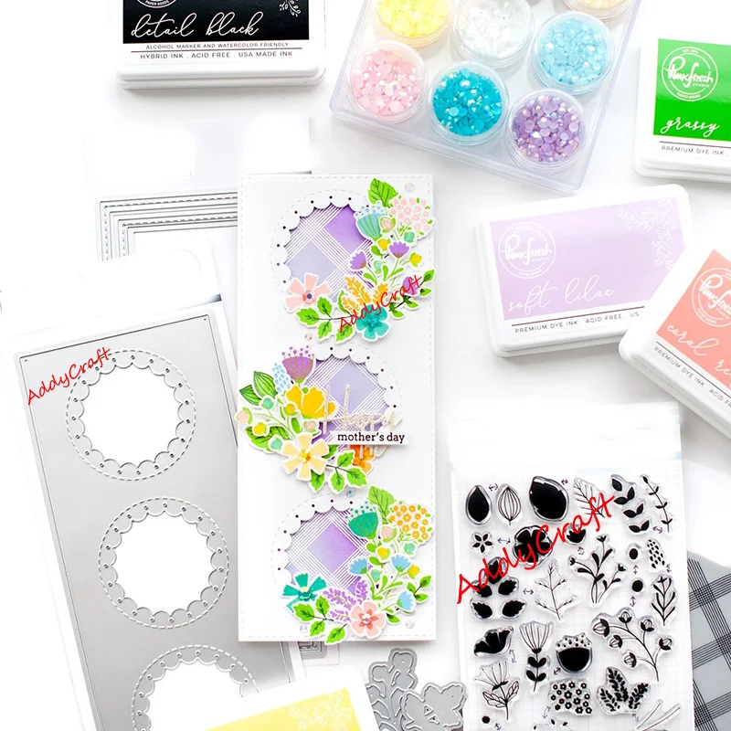 Metal cutting dies Rectangular dotted frame mold Scrapbook paper craft knife mould blade punch stencils die | Дом и сад