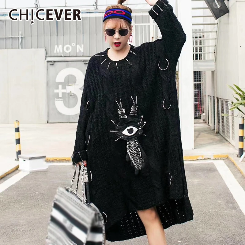 Женский трикотажный свитер с круглым вырезом рукавом летучая мышь | Женская