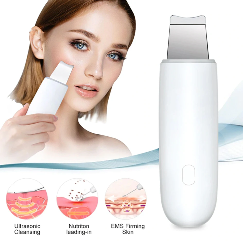 

Ultrasonic Skin Scrubber Deep Cleansing Pore Facial Massage Machine Remove Dirt Blackheads Beauty Device Household Skin Care