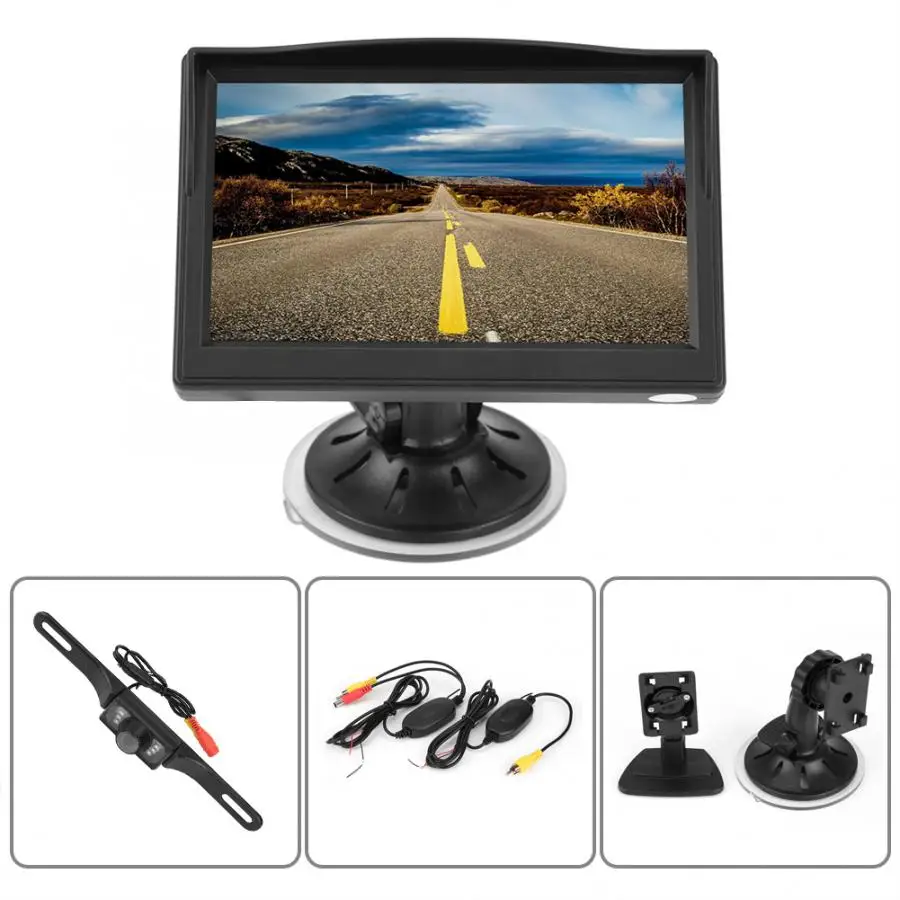DC 12 В Автомобильная камера заднего вида система парковки комплект 5 дюймов TFT lcd