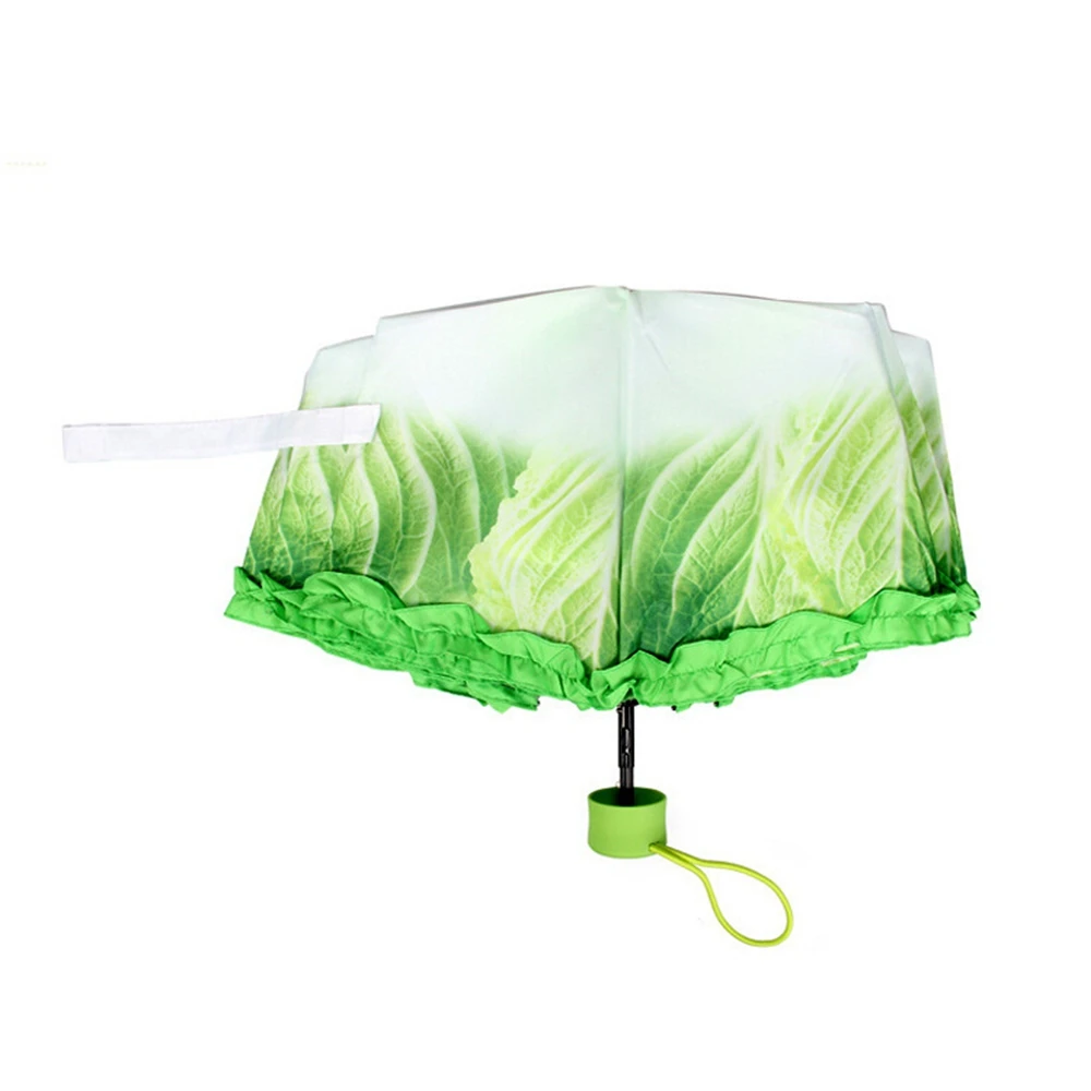 Новая мода китайская капуста овощи Женская Серия Три складные компактные