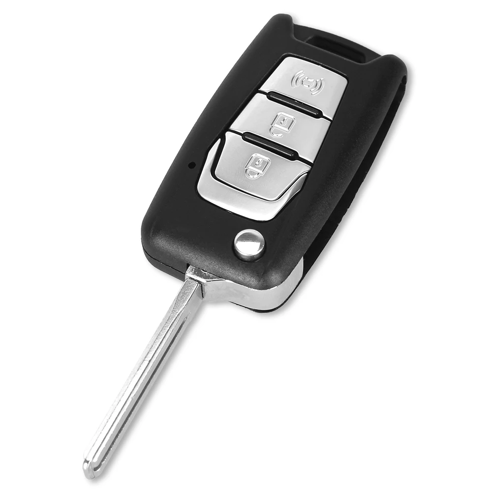 Новинка чехол KEYYOU для автомобильного ключа с 3 кнопками оболочка от Ssangyong Korando New