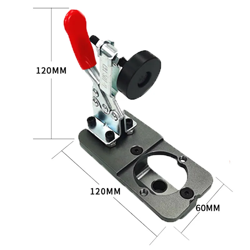

Woodworking Hole Drilling Guide Locator 15-35mm Hinge Boring Jig with Fixture Aluminum Alloy Hole Opener Template Door Cabinets