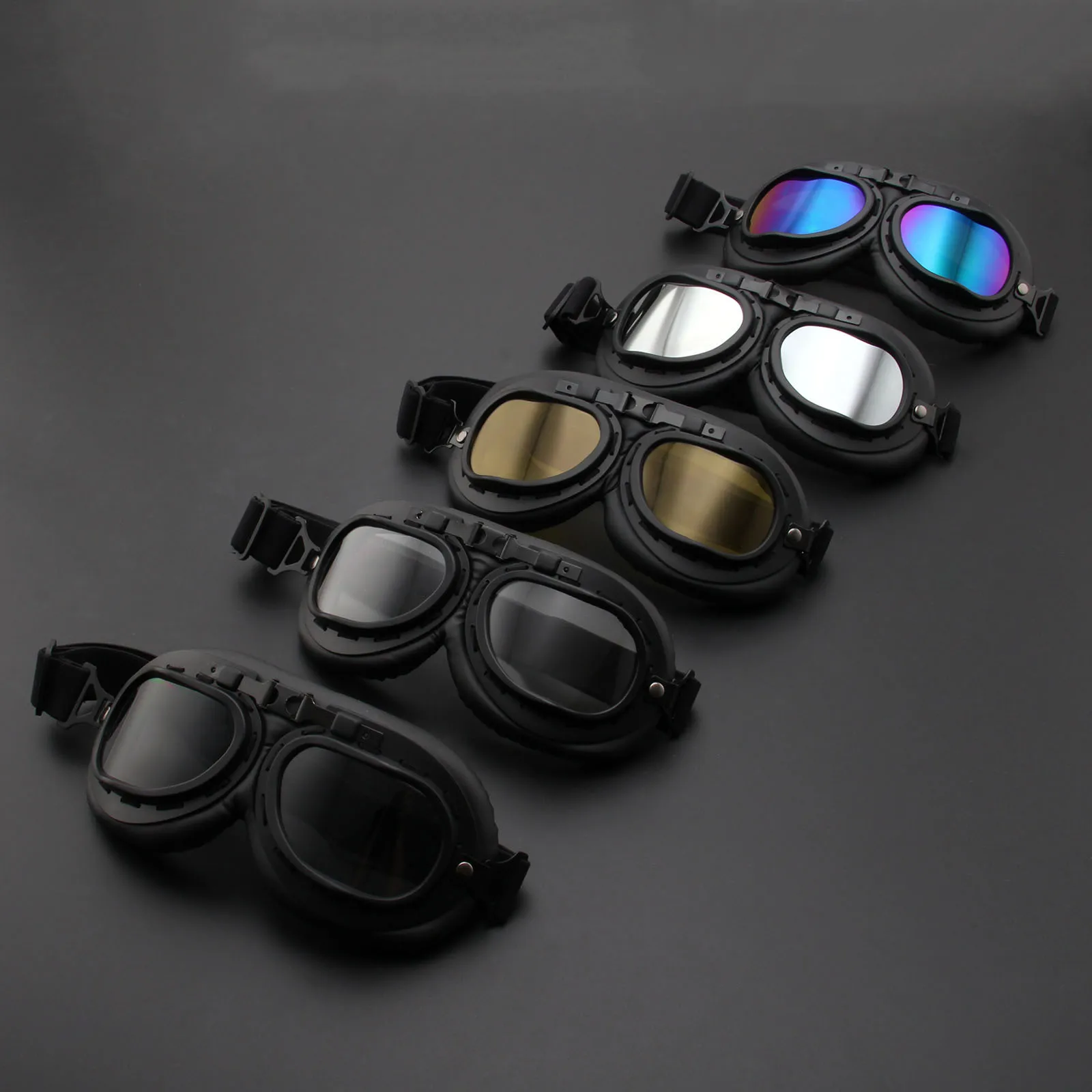 Ретро мотоциклетные очки винтажные мото классические для пилота стимпанк ATV