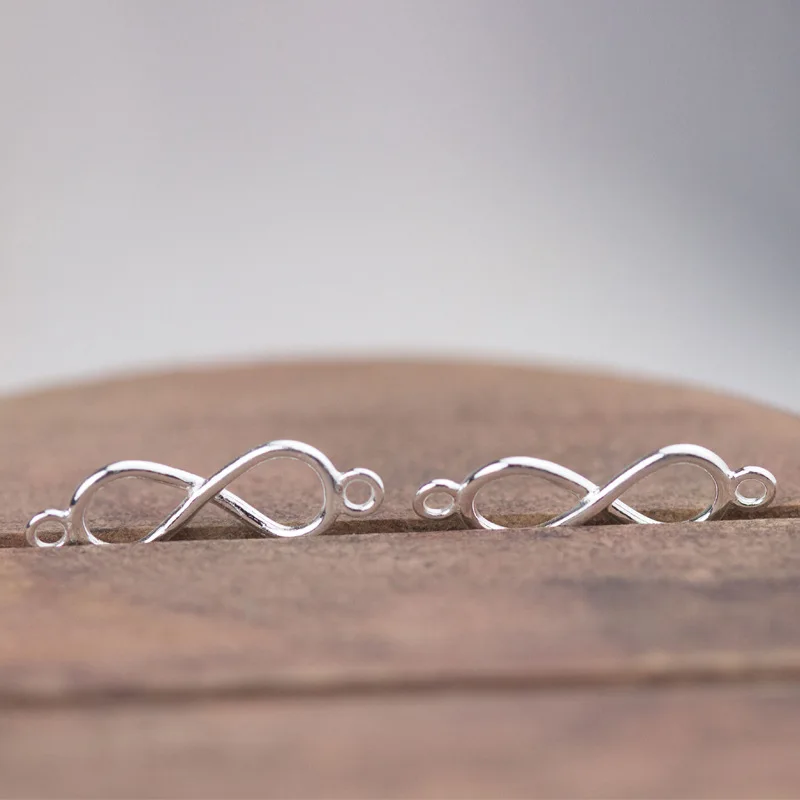 Однотонные зеркальные серебряные застежки и крючки для рукоделия | Украшения