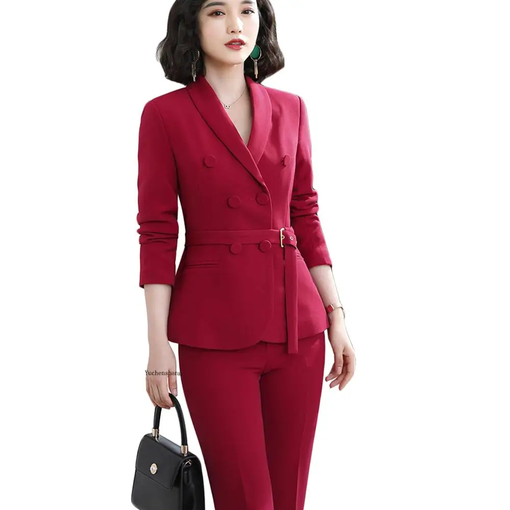 Женский однотонный Повседневный блейзер с поясом осенне зимняя верхняя одежда