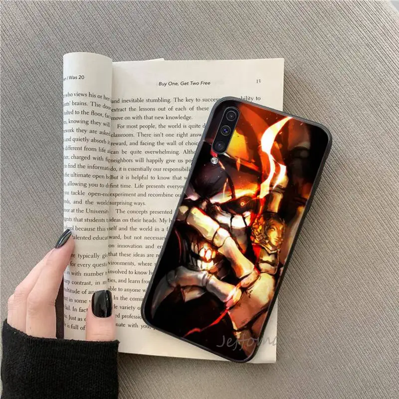 

game Overlord Ainz Ooal Phone Cases For Samsung galaxy S note 7 8 9 10 20 fe edge A 6 10 20 30 50 51 70 lite plus Soft Silicone