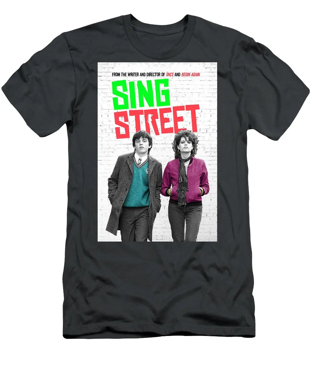 Мужская футболка с надписью Sing Street|Мужские футболки| |