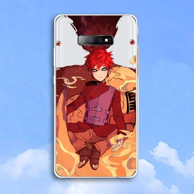 

NARUTO Gaara Japan Anime Phone Case Transparent For Samsung Galaxy S A 5 7 8 9 2015 20 edge plus 10 e lite 2019