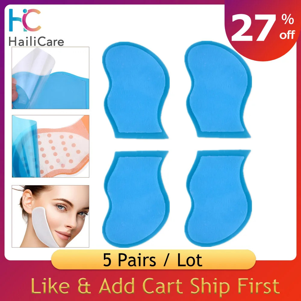 5 пар сменных гелевых подушечек для EMS лифтинга лица Электрический миостимулятор