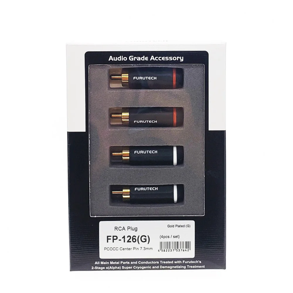 Розетка FURUTECH FP-126(G) RCA с родиевым/золотым покрытием оригинальная коробка высокого