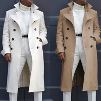 2020 winter trench coat men wool jacket mens high quality wool long coat man casual slim collar wool coat mens long coat