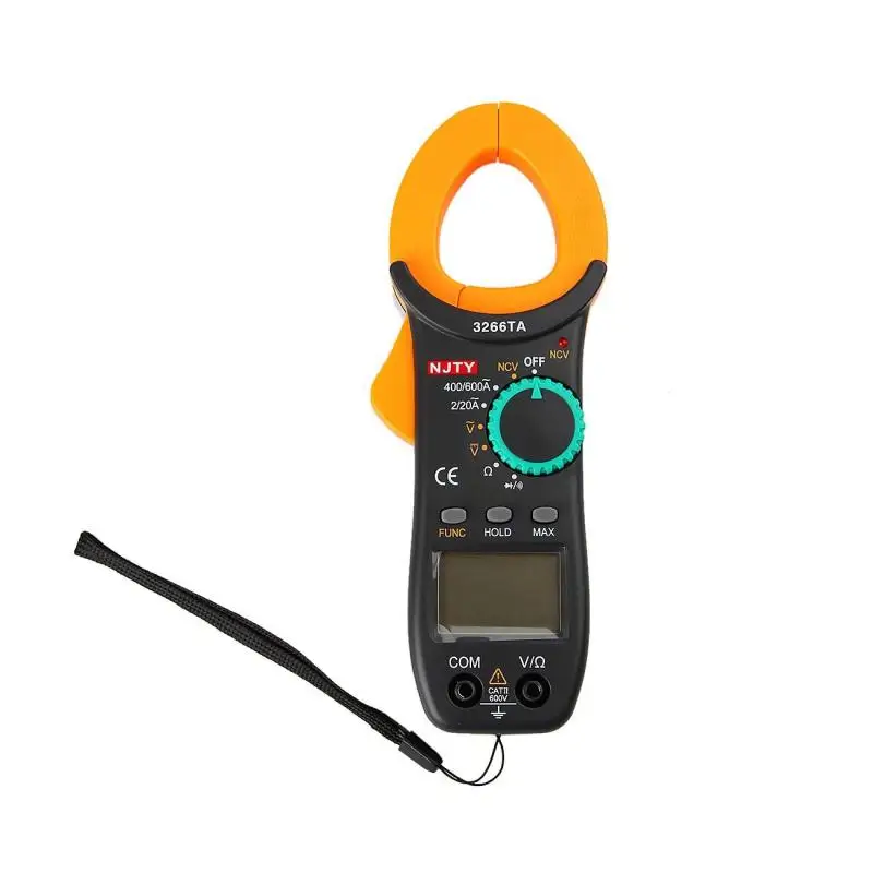 

600A Digital Amper Clamp Meter Multimeter Current Clamp Pincers Voltmeter Ammeter Ohm Current Voltage Tester Electrical Tester