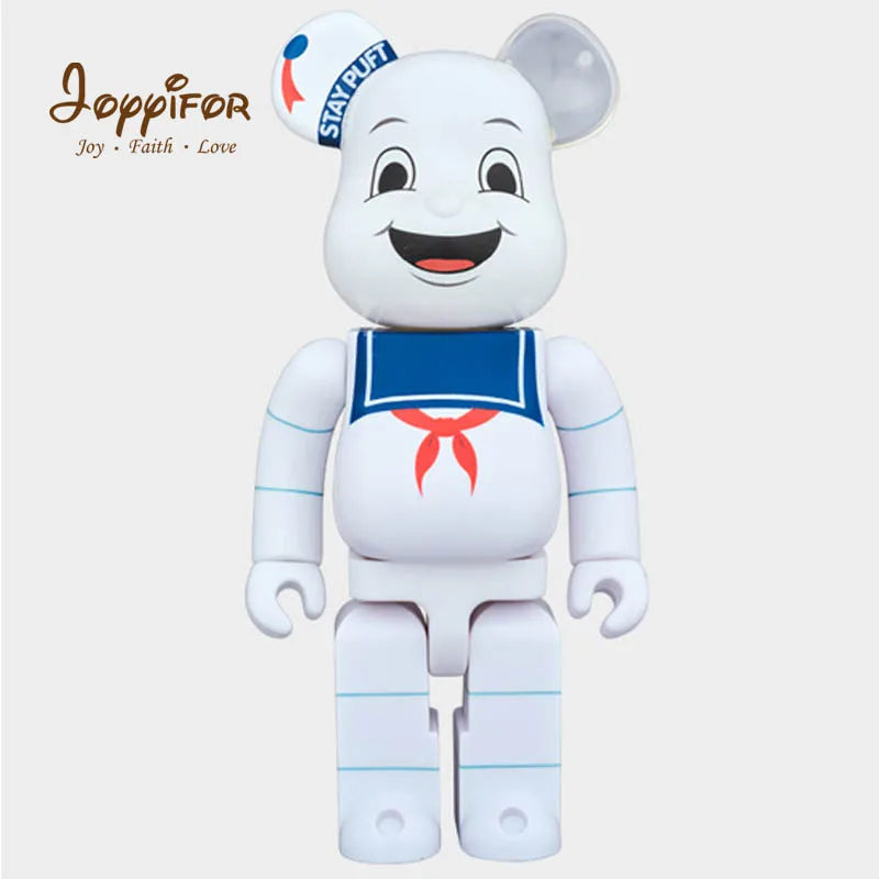 Армейский зеленый 11 дюймов 400% Bearbricklys фигурки блок Медведь ПВХ прыгающий вампир Babybear Куклы Коллекционные модели игрушки для детей друзей - Цвет: Армейский зеленый
