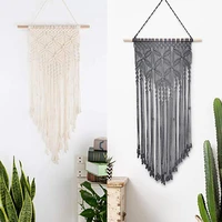 new cotton rope tapestry natural materials hand knitted butterfly flower wall style residential indoor and outdoor wall hanging