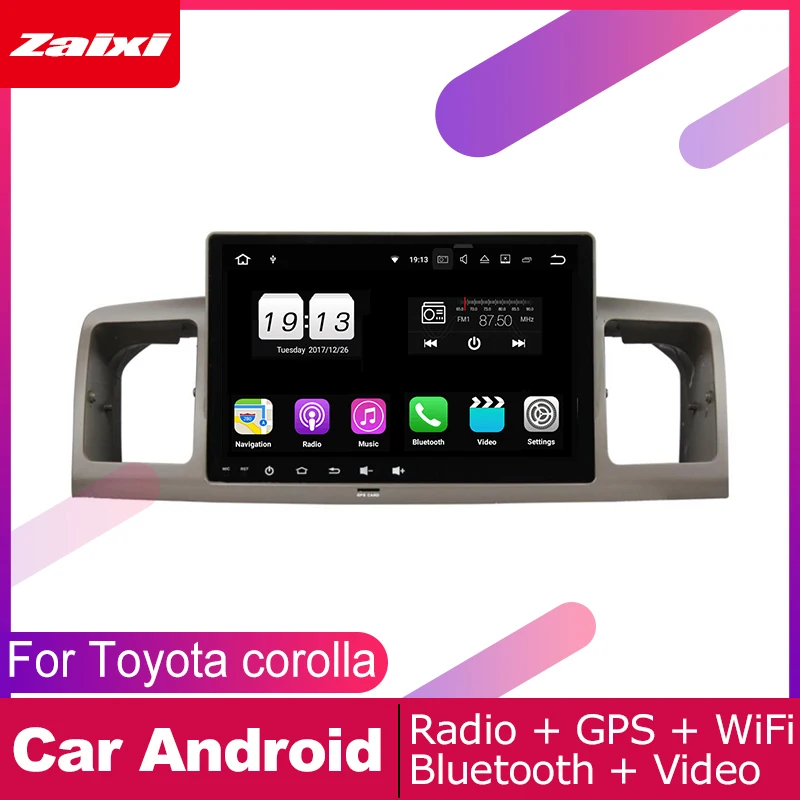 Автомобильная Мультимедийная система 2 DIN для Toyota corolla 2003 2004 2005 2006 2007 2008 Android GPS