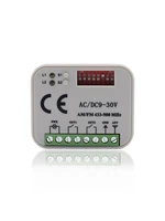 5pcs garage control receiver ac dc 9 30v multi frequency 300 900mhz door command receiver 310 315 390 433 868mhz gate remote