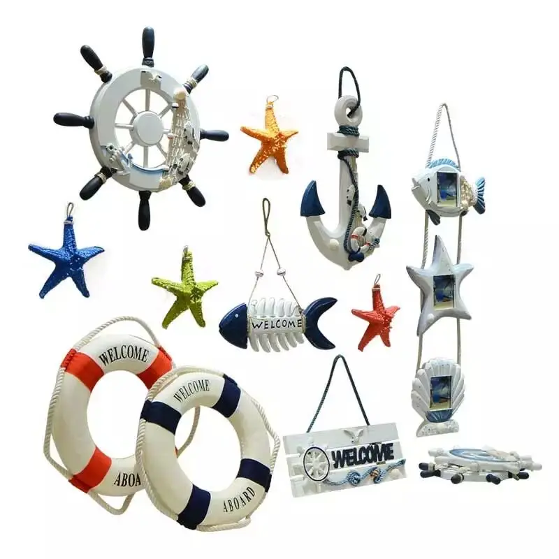 Pa.an средиземноморские ремесла для украшения дома ракушки морские рыбы рыба-корм