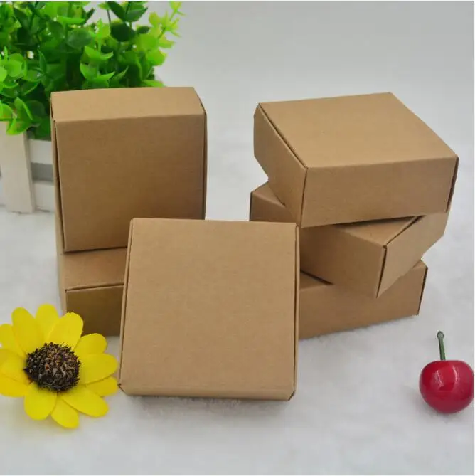 100 шт разные размеры крафт-бумажный самолет подарок Коробки DIY мыло ручной работы