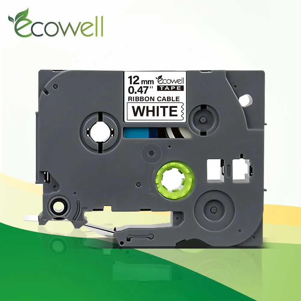 Лента для принтера Ecowell 6/9/12/18/24 мм совместимая с гибкими лентами FX211 FX221 FX231 FX21 FX251