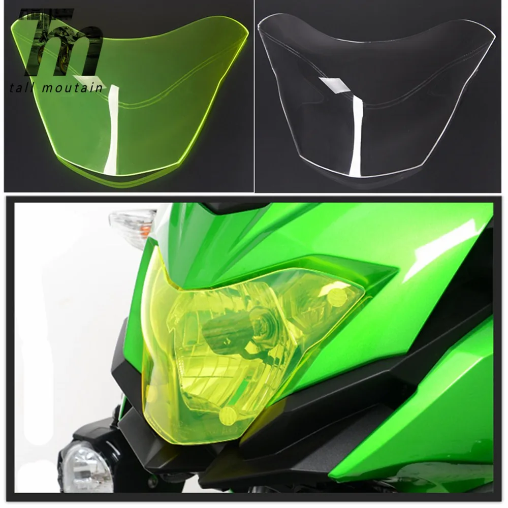 

For Kawasaki Versys-X 300 X300 2017 2018 Versys X 300 Motorcycle Accessories Headlight Screen Protective Cover Headlamp Shield
