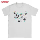 Удивительный Soot Sprites с изображением героя мультфильма Мой сосед футболка с изображением Тоторо для мужчин натуральный хлопок Футболка Studio Ghibli аниме с коротким рукавом футболки идея подарка Топы