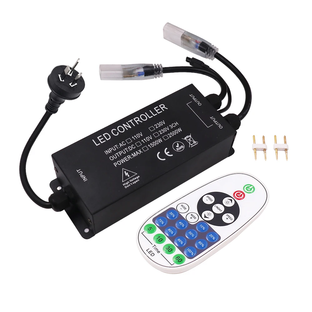 US110V ЕС AU UK 220V led диммер с 23key RF пульт дистанционного управления 1500 Вт 2500 для 5050 2835 RGB