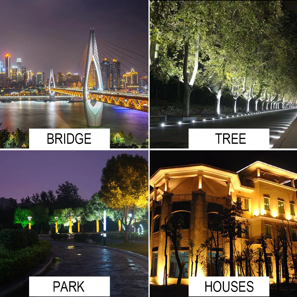 

200pcs LED Flood Light Waterproof 220V 240V Projector FloodLights Outdoor Garden Lighting Street Lamp Reflector LED Spotlight