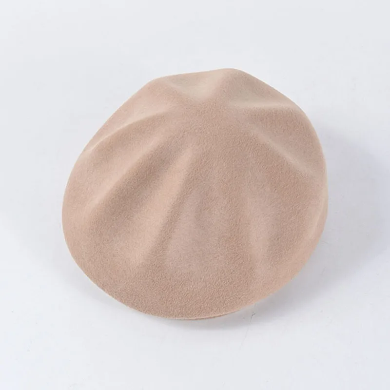 Fibnacci Abrasives Shaping Newsboy Cap Beret Wool Felt Hat Gatsby 2019 New Octagonal Men Women Vintage Hats | Аксессуары для