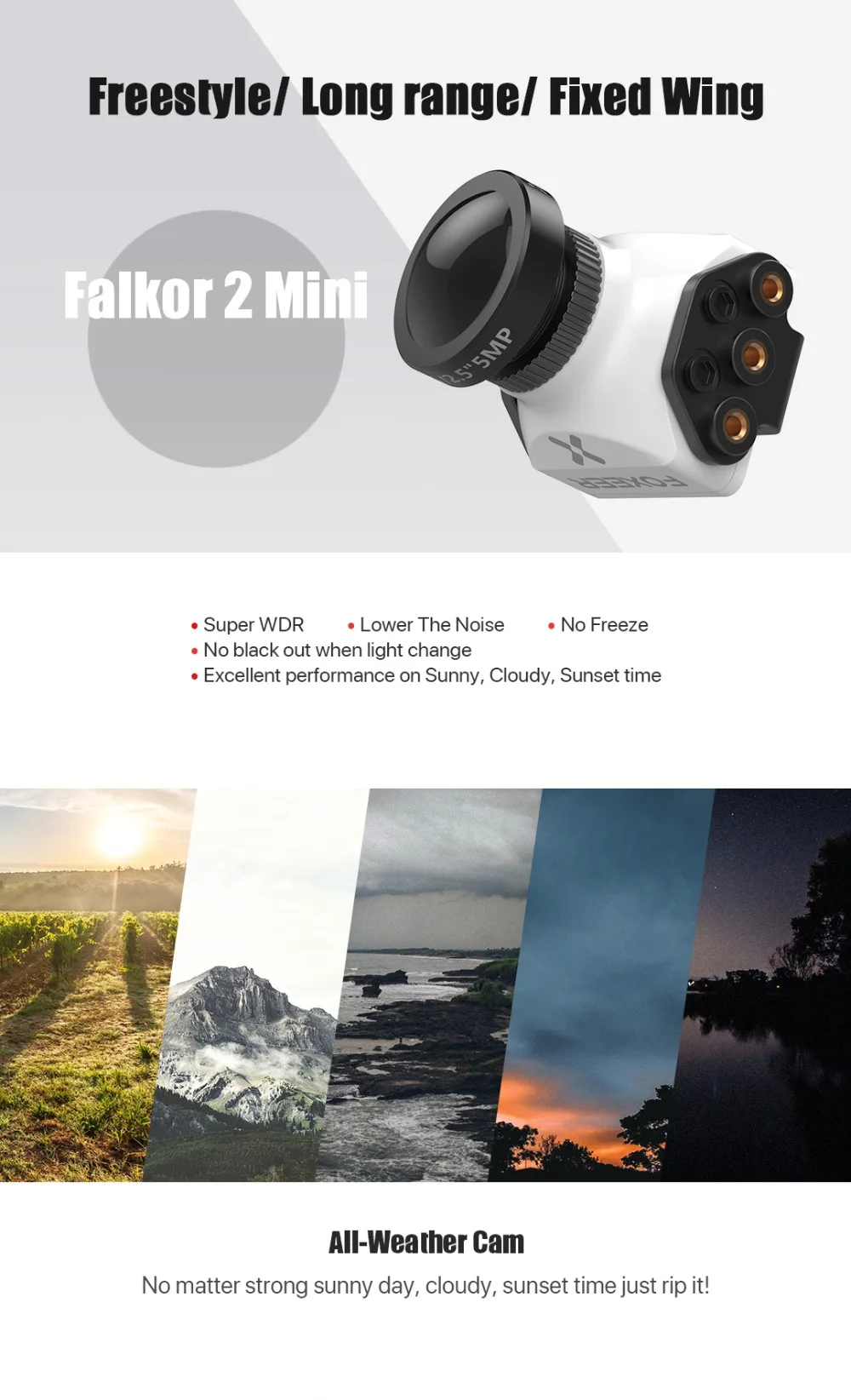 Foxeer фалкор V2 Mini/полный Размеры Камера 1200TVL 16:9/4:3 1,8/2,1 мм PAL/NTSC Switchable с кронштейном с видом от первого лица Камера Поддержка фиксаж Win