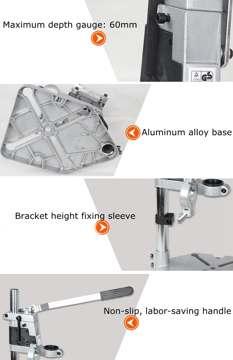 Алюминиевая настольная стойка для дрели двухсторонняя основа электродрели