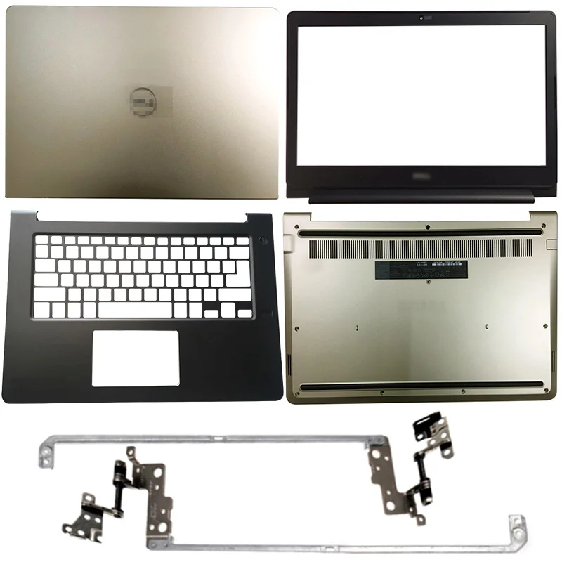 Золото для Dell Vostro 14 5468 V5468 ноутбук ЖК дисплей задняя крышка/Передняя панель/петли