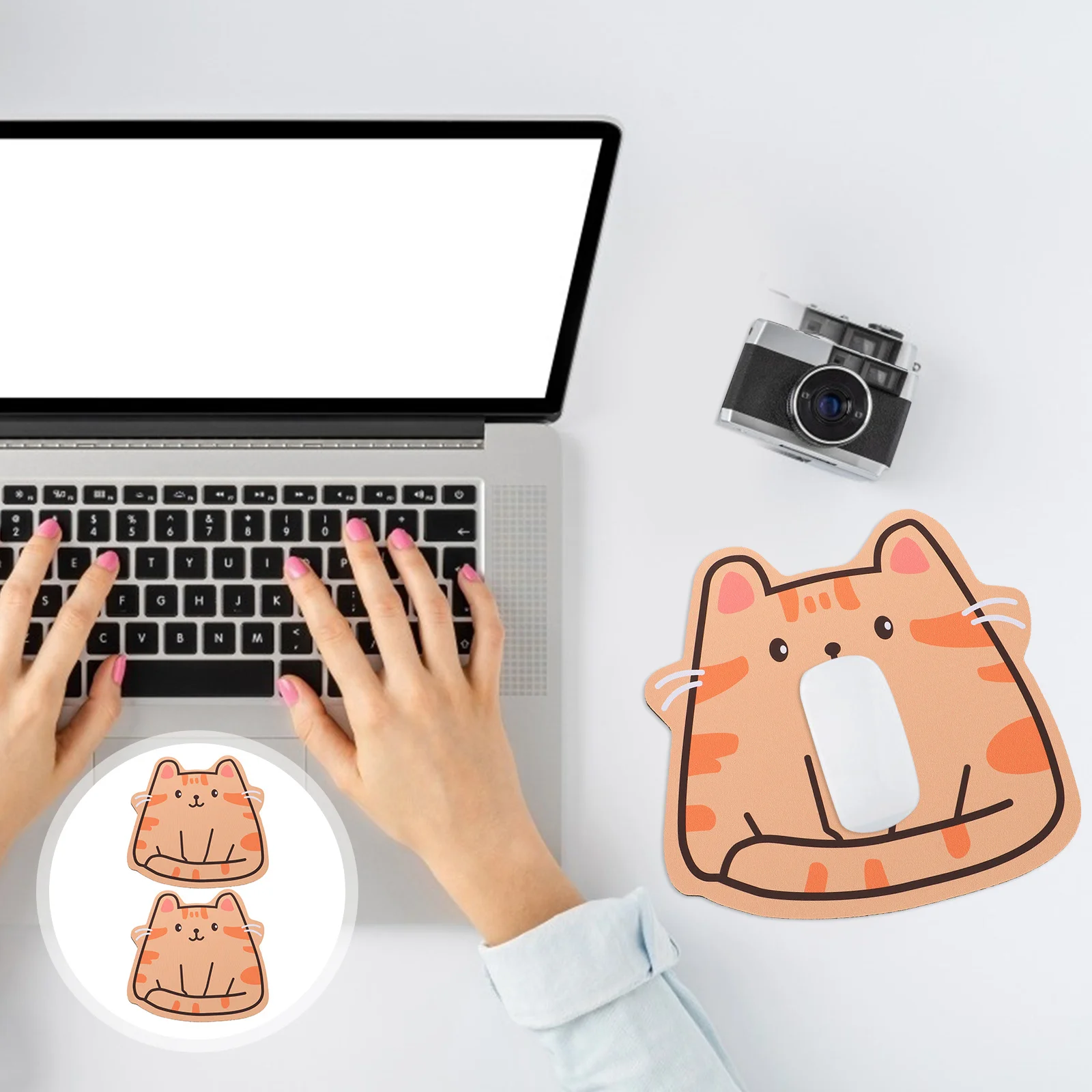 

2 шт., коврик для ноутбука с мультяшными животными