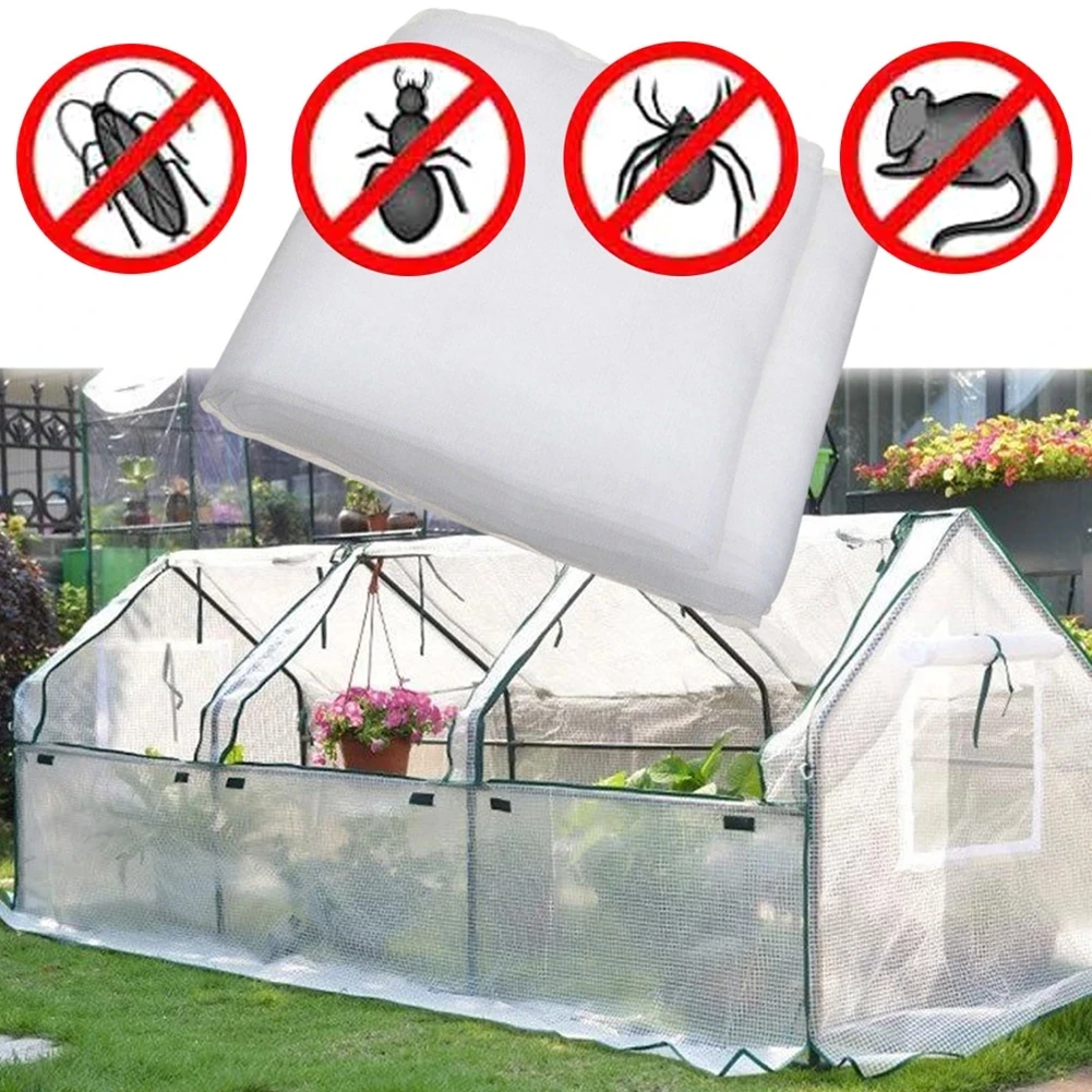

Greenhouse Protective Net 60mesh Fruit Vegetables Care Cover Insect Net Plant Cover Net Garden Pest Control Plant Potection Net