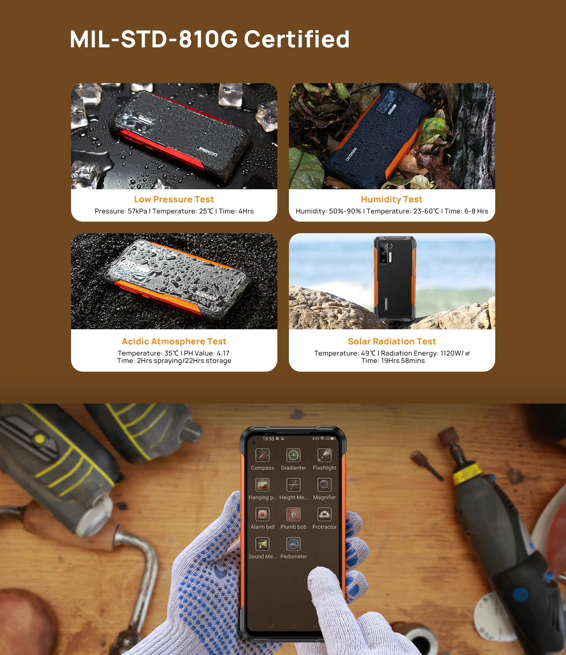 Смартфон DOOGEE S97 Pro защищенный 40 м 48 МП 8 ядерный + 128 ГБ 8500 мАч|Смартфоны| |