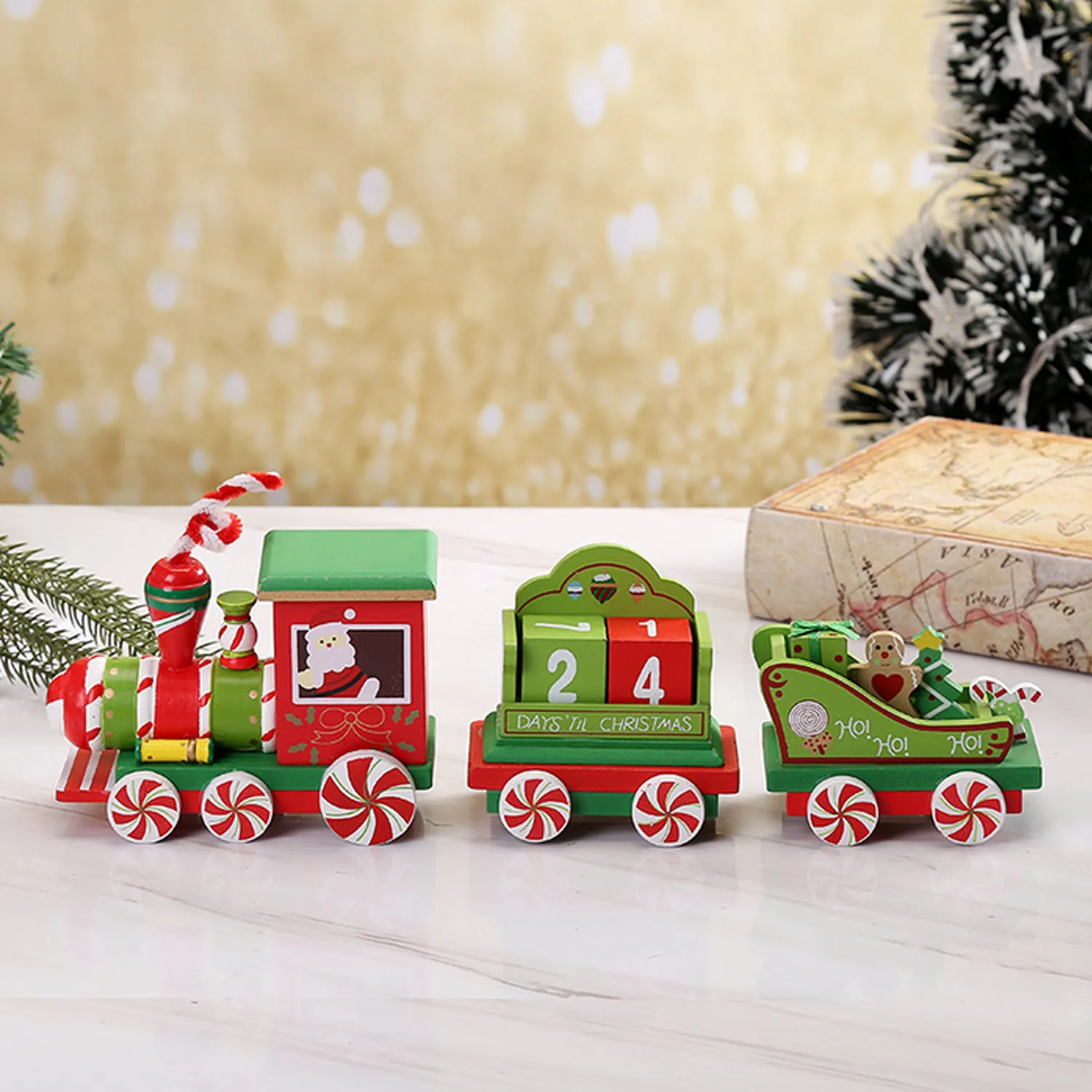 Деревянный календарь с обратным отсчетом и съемными кубиками | Дом сад