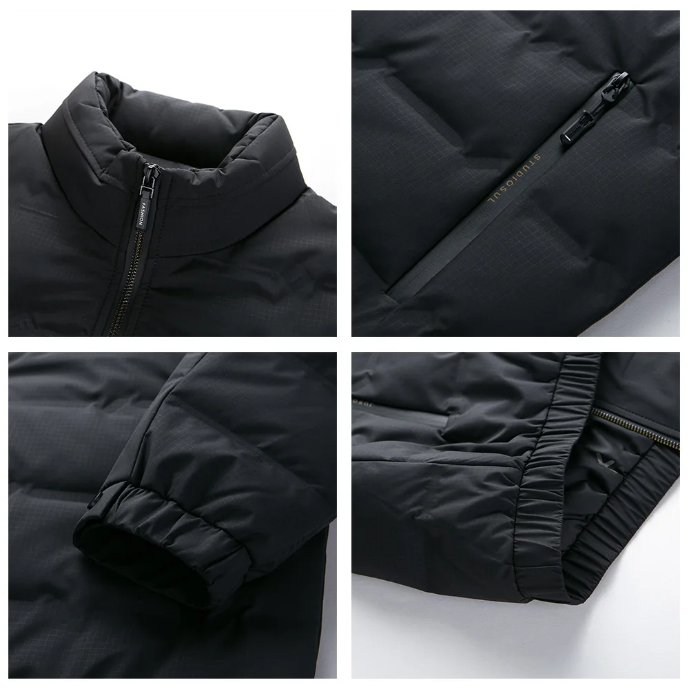 COODRONY Winter Duck Down Jacket Men Thick Warm Parka High Quality Slim Fit Stand Collar Coat Windbreaker Brand Clothing C8171