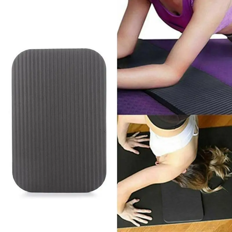 

Non-slip Kneeling Pads Protect Knee Black Yoga Fitness Training Yoga Supplies Wheels Abdominal Mat Sponge Sports Mats Pads
