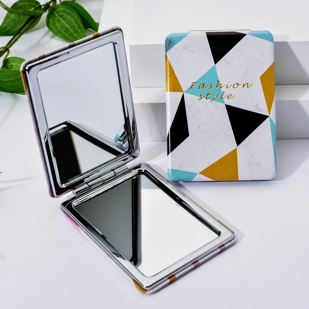 Vicney модные подходящие по цвету портативные мини Модные зеркала для макияжа