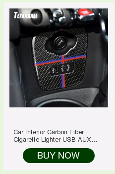Tefanball Carbon Fiber Car Steering Wheel Stickers Cover Trim For Mini Cooper R55 R56 Countryman R60 Paceman R61 Car Accessories