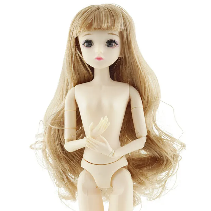 1/6 BJD куклы 20 шарниров куклы 4D глаза 30 см кукла длинные волосы парик женский голый обнаженный тело куклы игрушки для девочек игрушки для детей