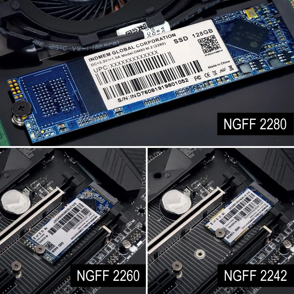 INDMEM MLC SSD M2 2260 SSD 256 ГБ/128 ГБ/64 ГБ M.2 2260 SSD M.2 твердотельный накопитель MLC Sata HD внутренний SSD 120 ГБ 240 ГБ жесткий диск