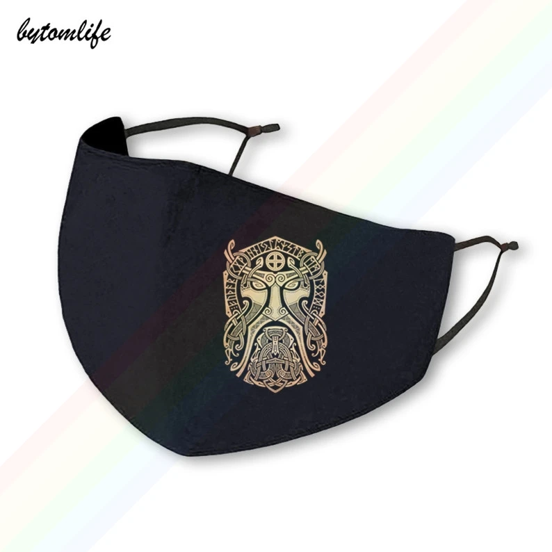 Классическая маска для фильмов Modo di estate Thor Vikings Girocollo моющаяся дышащая