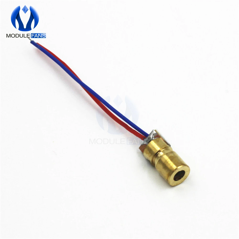 Головка из красной меди точечный модуль лазерного диода нм 6 мм 3 в 5 мВт шт. |