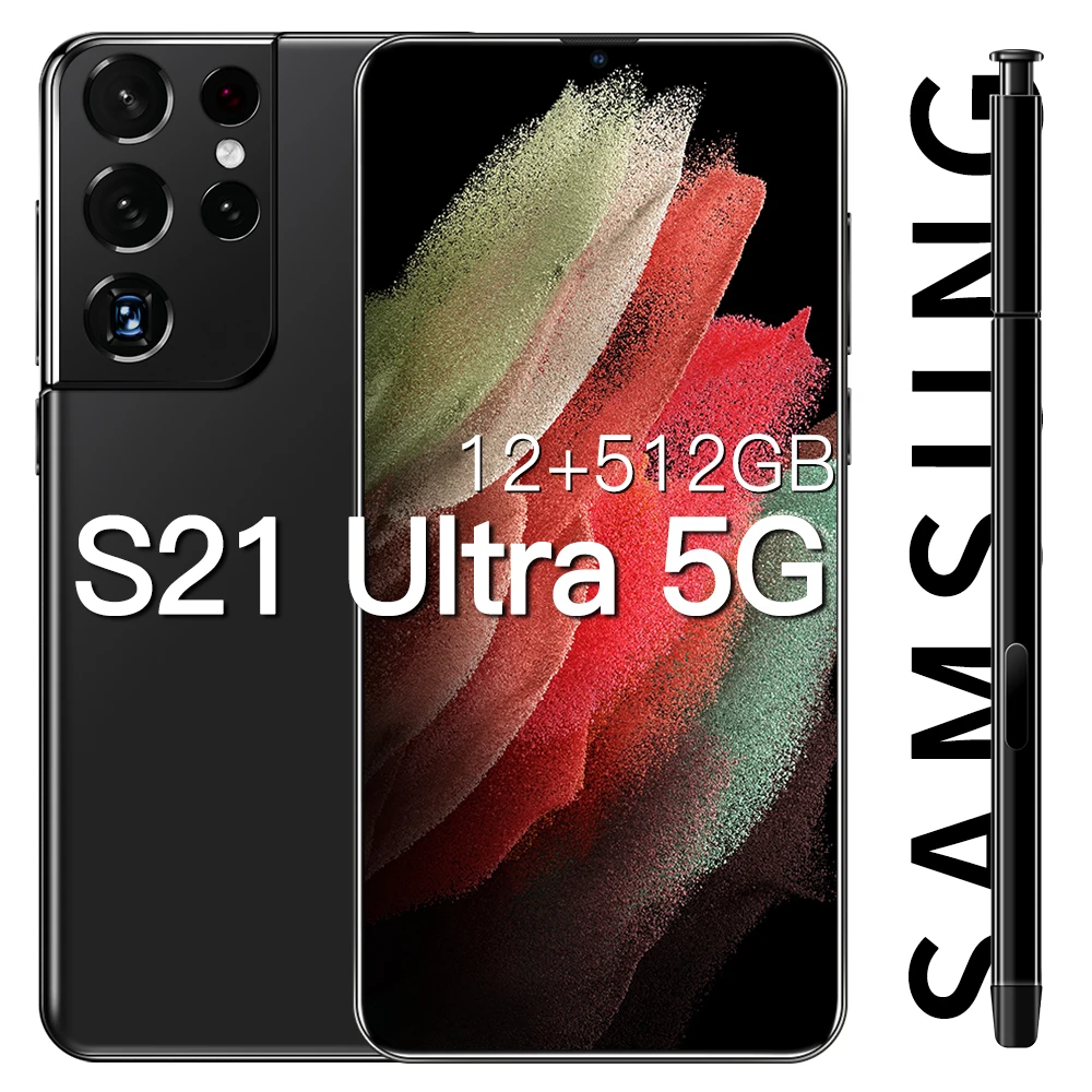 

7.2Inch Smartphone S21 Ultra Global Version 12GB+512GB Android 10 Core 5G 6800mah 32MP+50MP MTK6899 Unlocked Telephone Celulares